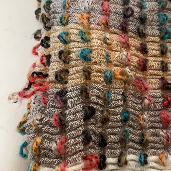 INS Boho Style ruffled Scarf 12” x 74” - Picture 5 of 5